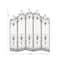 Brown Metal Eclectic Room Divider Screen, 80 " x 80 " x 1 "